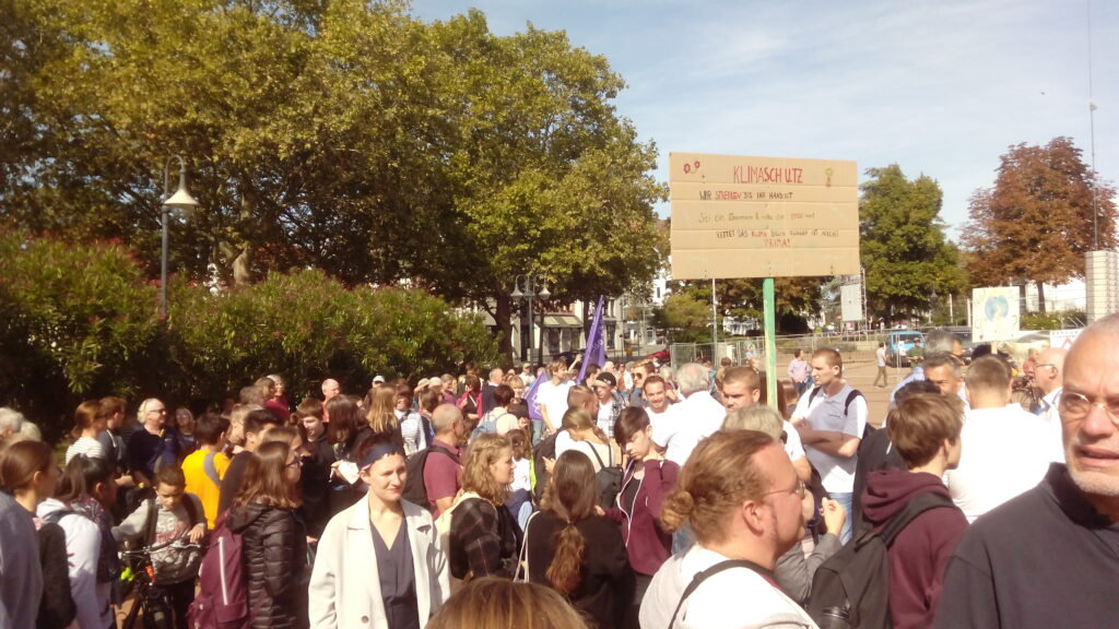 Foto vom Klimastreik in Bensheim am 20.9.2019