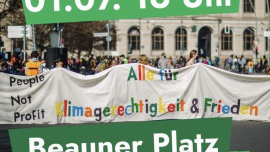 Freitag, 01.07.2022, 16 Uhr: Klimademo, Bensheim, Beauner Platz