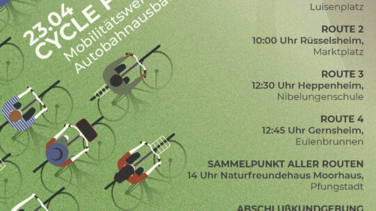 Fahrradsternfahrt für eine Verkehrswende