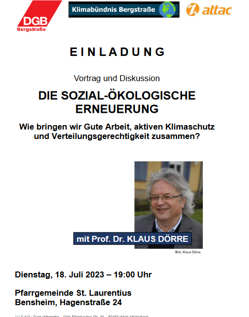 Vortrag Die sozial-ökologische Erneuerung