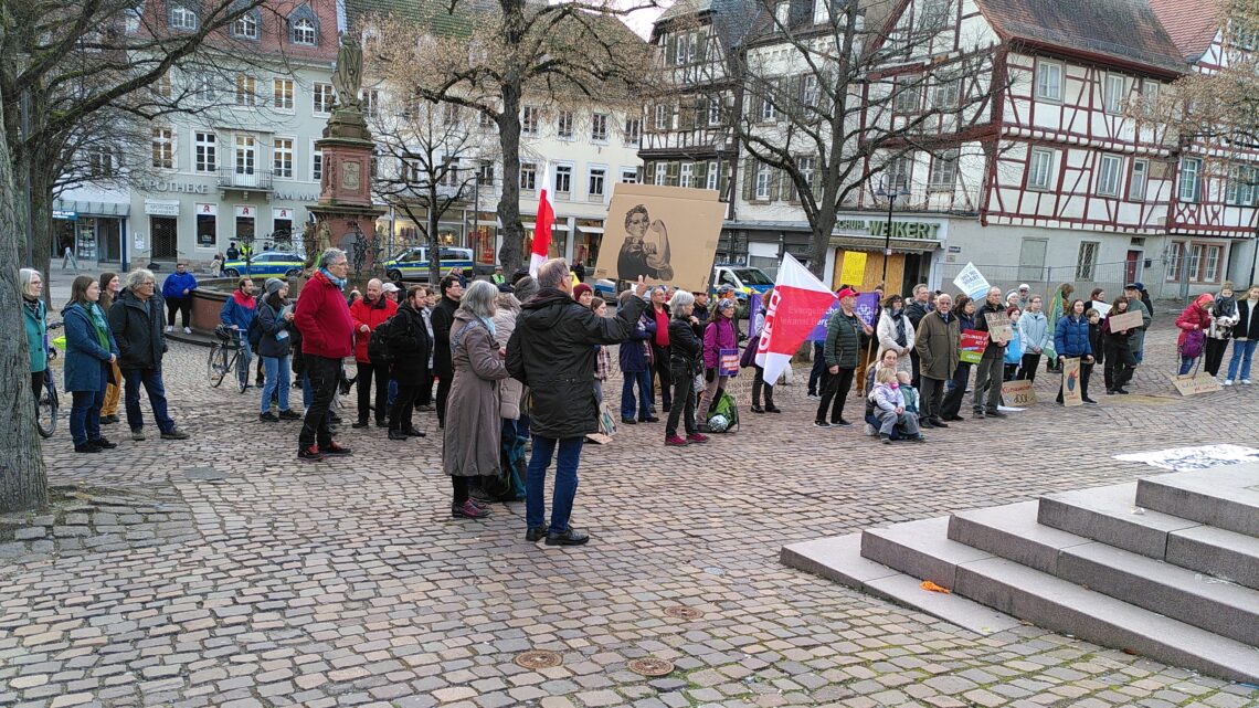 Klimademo Bensheim am 1.3.