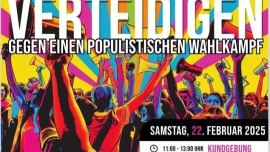 Demo am Samstag, 22.2.25