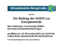 Der Beitrag der GGEW zur regionalen Energiewende