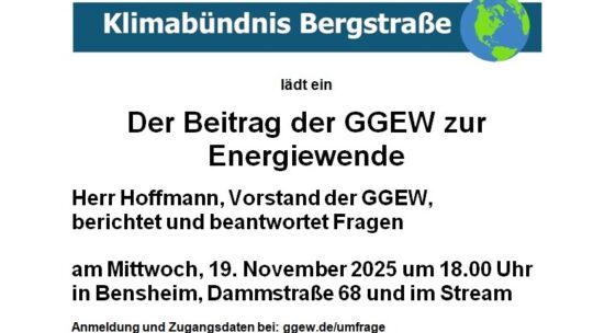 Der Beitrag der GGEW zur regionalen Energiewende