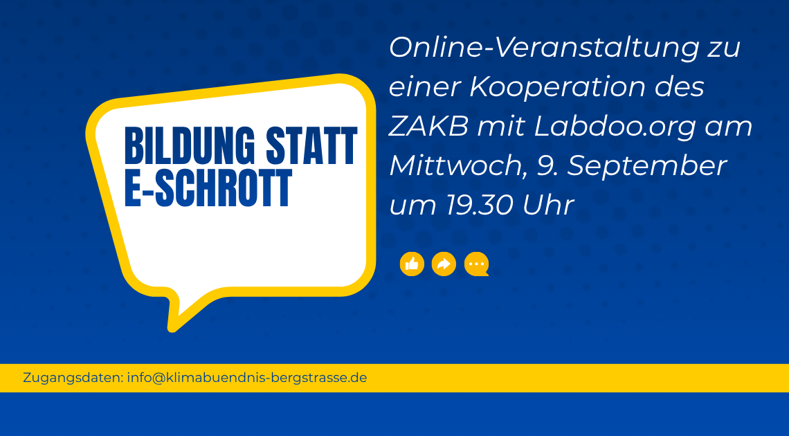 Bildung statt E-Schrott